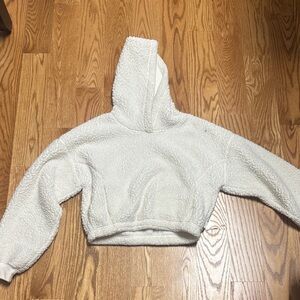 Gilly Hicks Cream Sherpa Hoodie